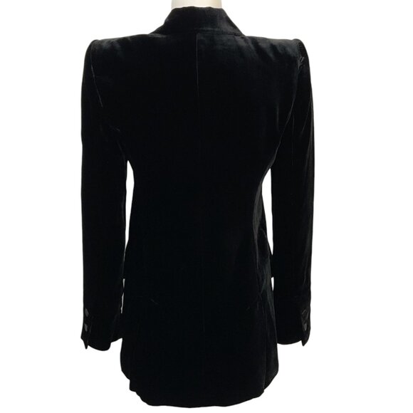 L'Agence Black Velvet Sheila Tux Blazer - Picture 3 of 4